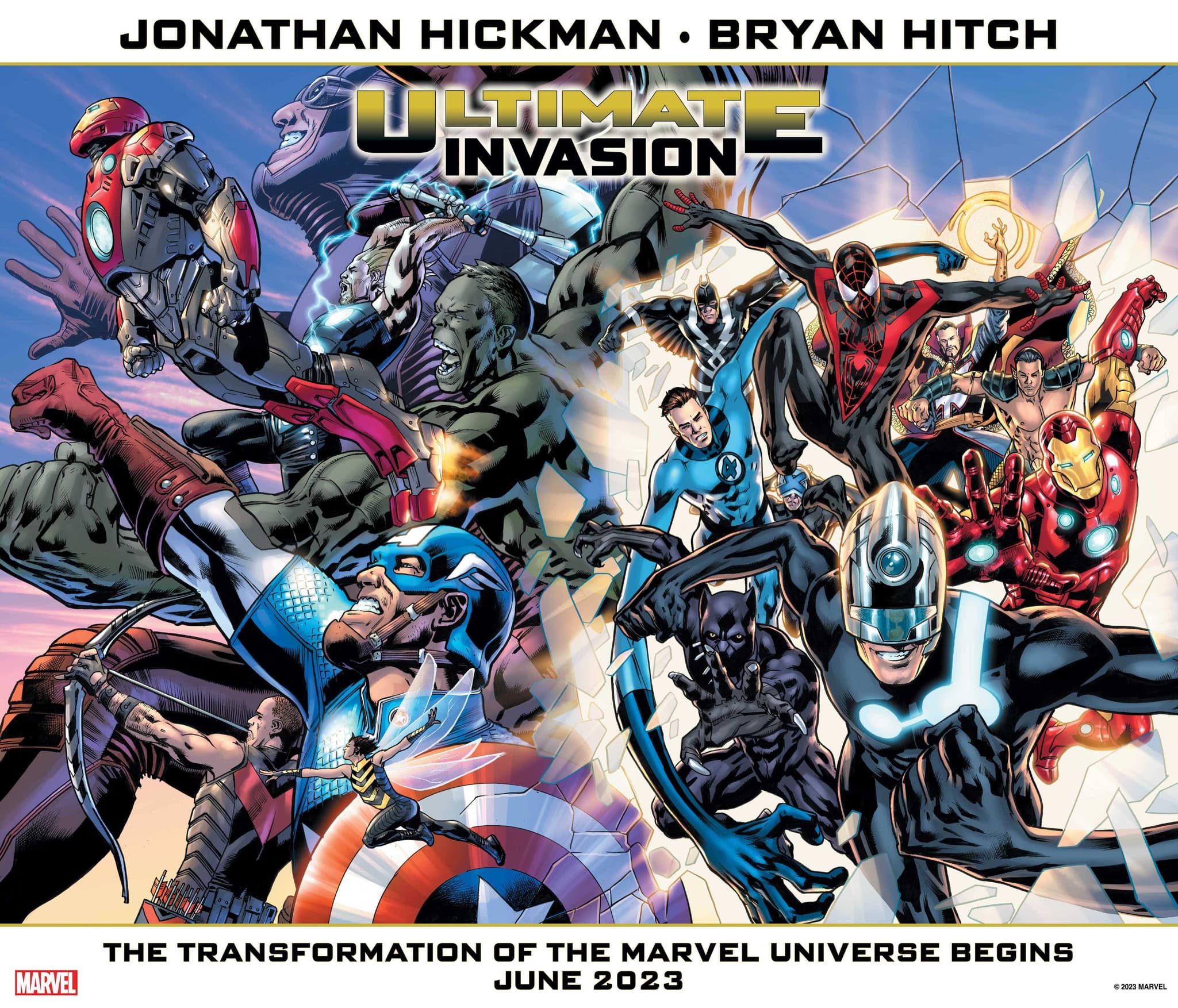 ULTIMATE INVASION #1 cover by Bryan Hitch