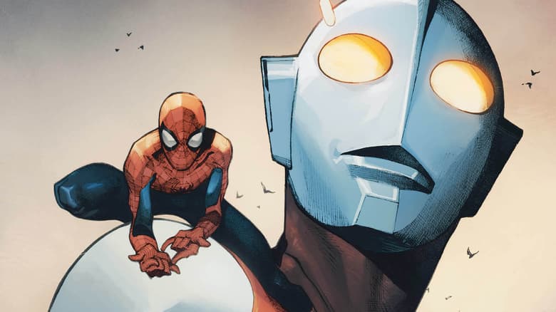 THE RISE OF ULTRAMAN ウルトマラン スパイダーマン リーフ Spider-Man Teams Up in Olivier Coipel's Variant Cover for 'The
