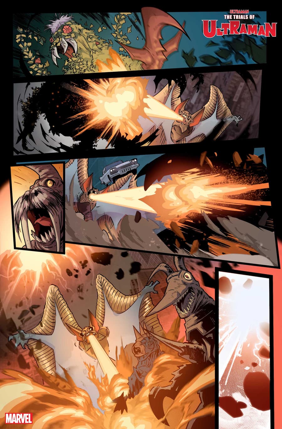 THE TRIALS OF ULTRAMAN #1 preview pages by Francesco Manna with colors by Espen Grundetjern
