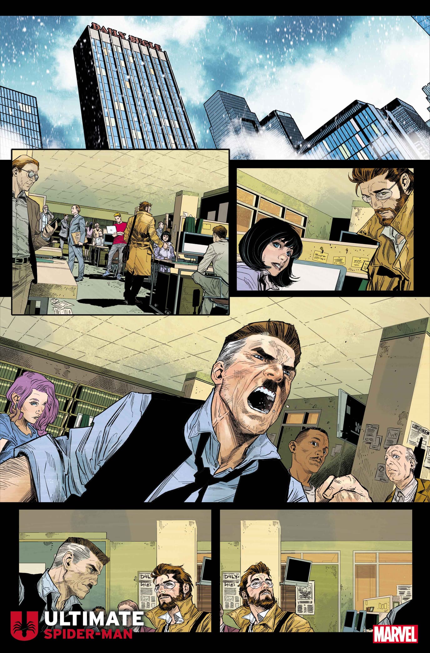 ULTIMATE SPIDER-MAN #1 interior artwork by Marco Checchetto and Matthew Wilson