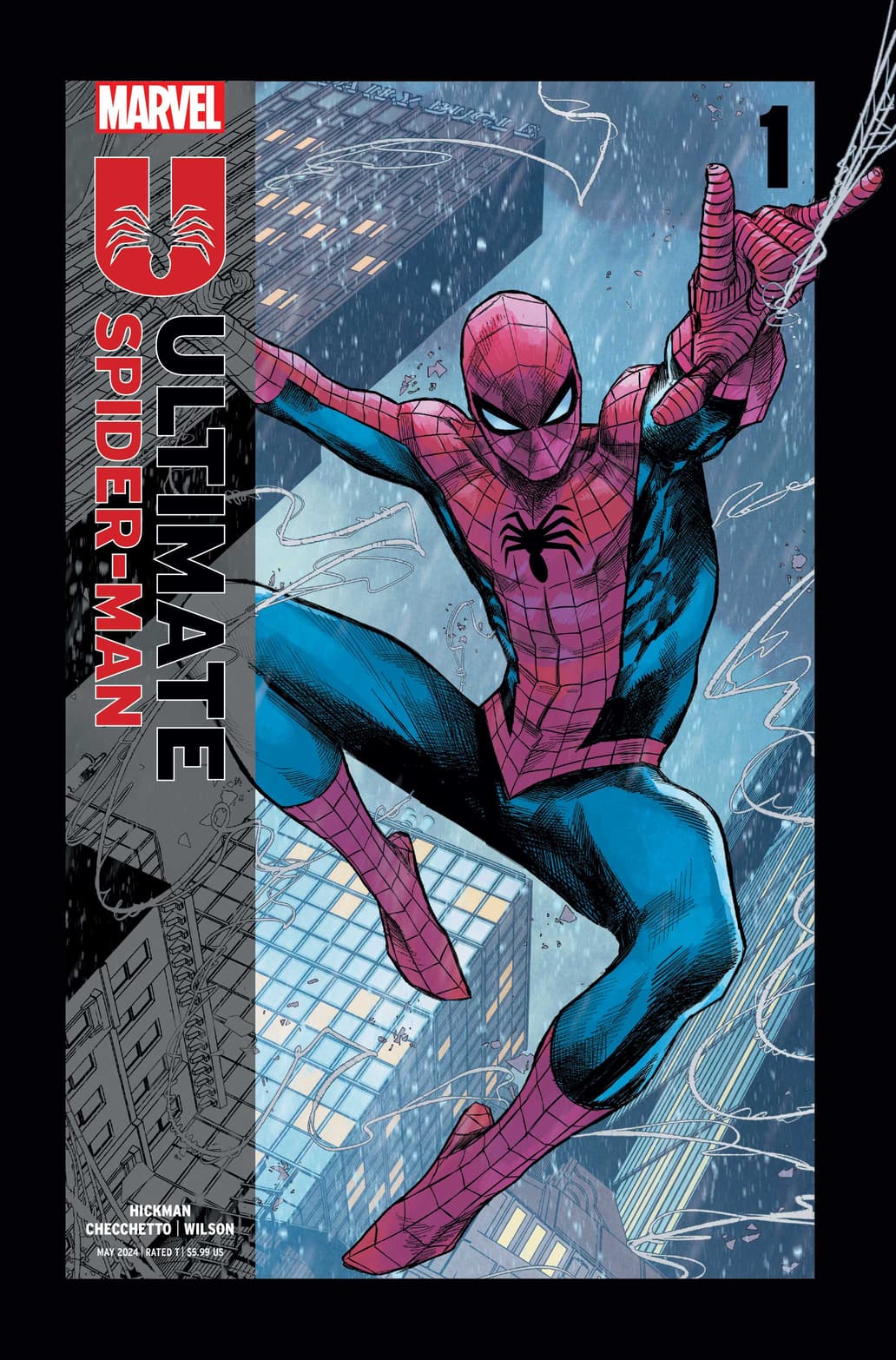 ULTIMATE SPIDER-MAN #1 FIFTH PRINTING cover by Marco Checchetto