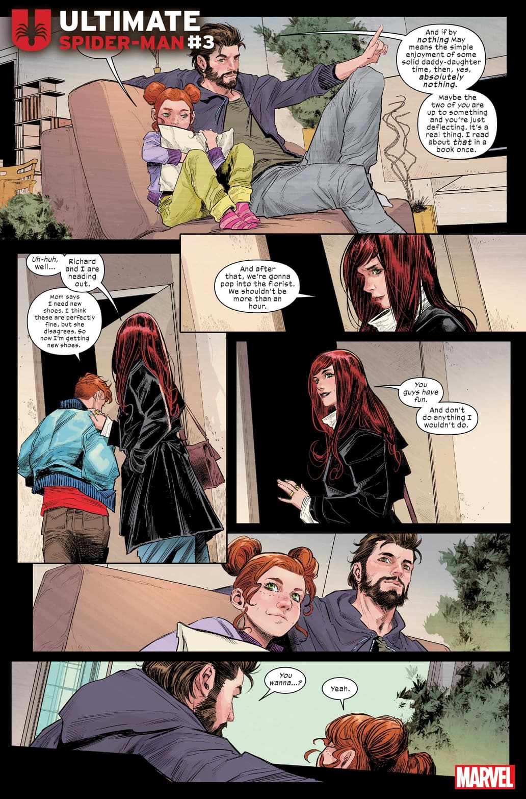 ULTIMATE SPIDER-MAN #3 page by Jonathan Hickman and Marco Checchetto
