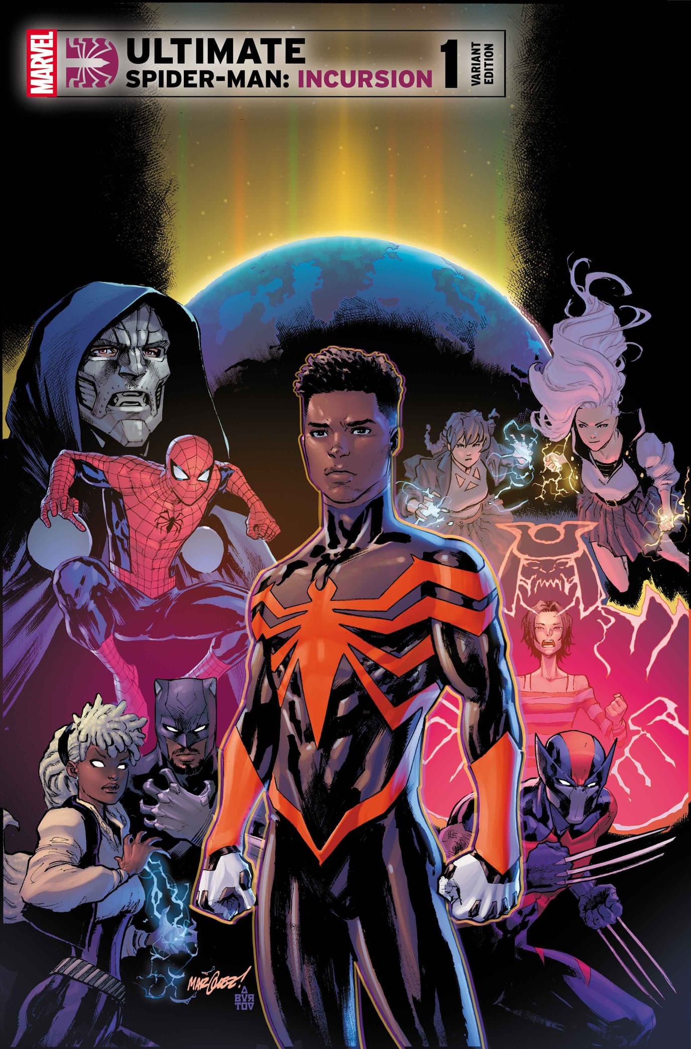 ULTIMATE SPIDER-MAN: INCURSION #1 Variant Cover by DAVID MARQUEZ