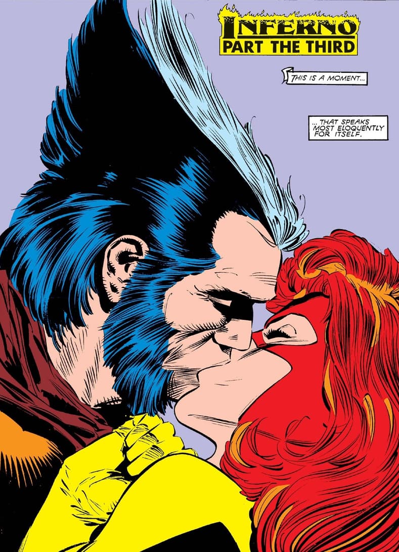 Every Wolverine And Jean Grey Kiss In X Men History Marvel 2302