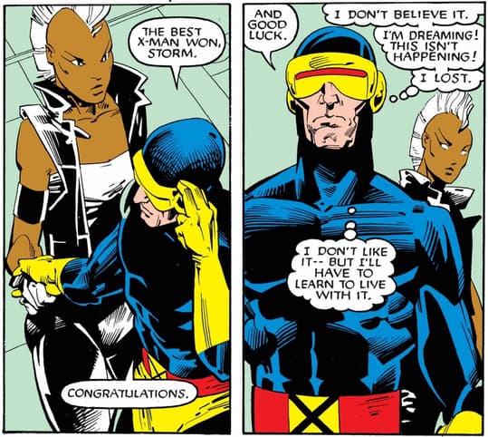 UNCANNY X-MEN (1963) #201 interior art by Rick Leonardi and Whilce Portacio