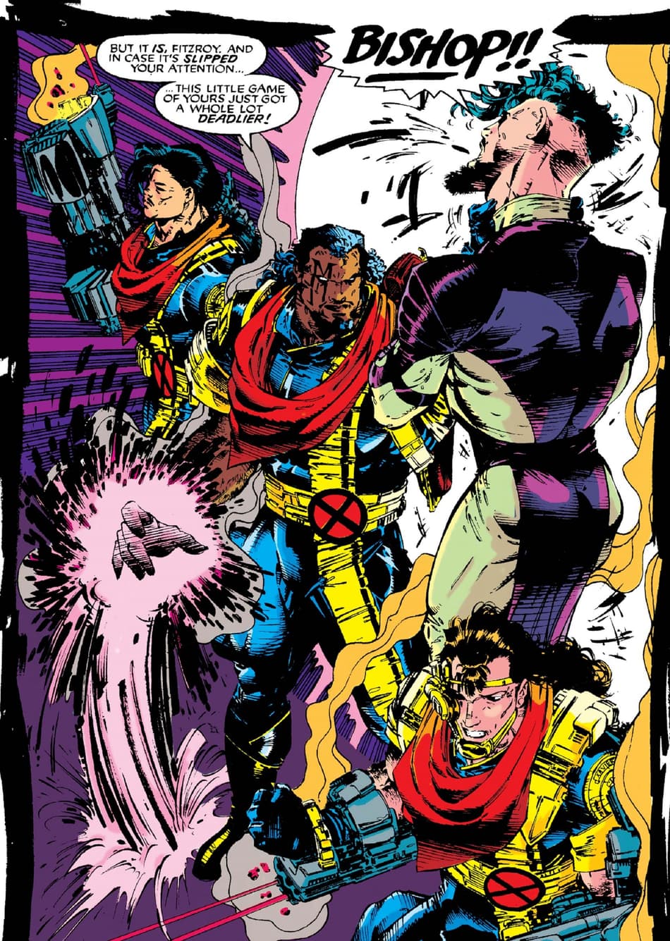 Bishop’s first appearance in UNCANNY X-MEN (1963) #282.
