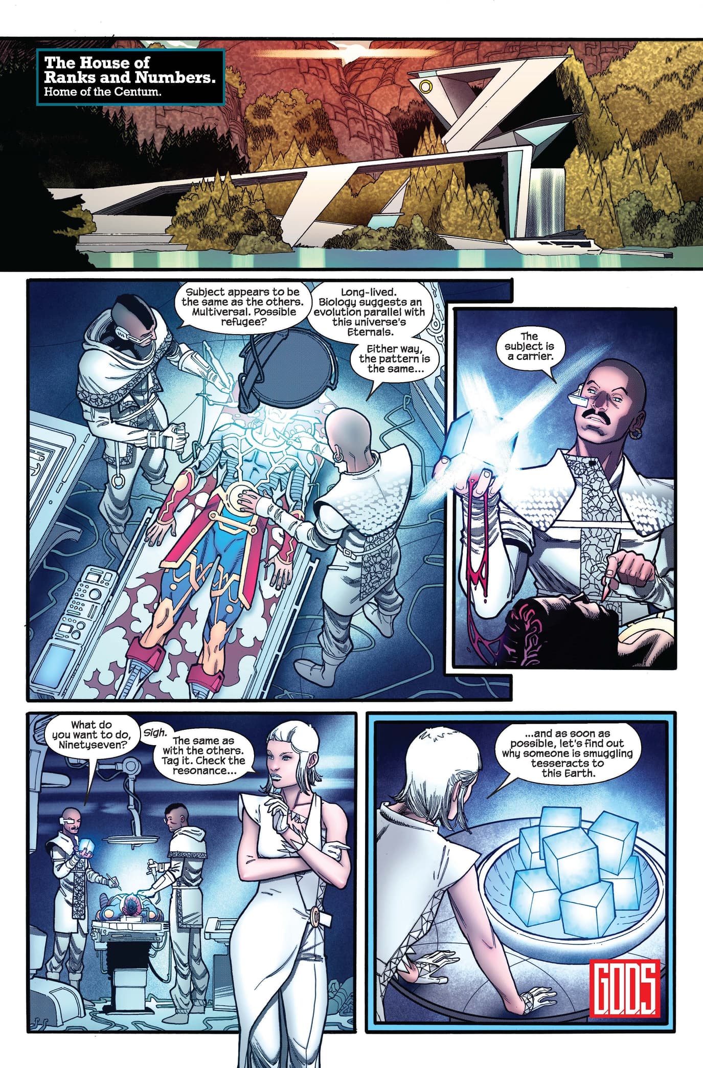 UNCANNY AVENGERS (2023) #1: G.O.D.S. Bonus Page by Jonathan Hickman and Javier Garrón