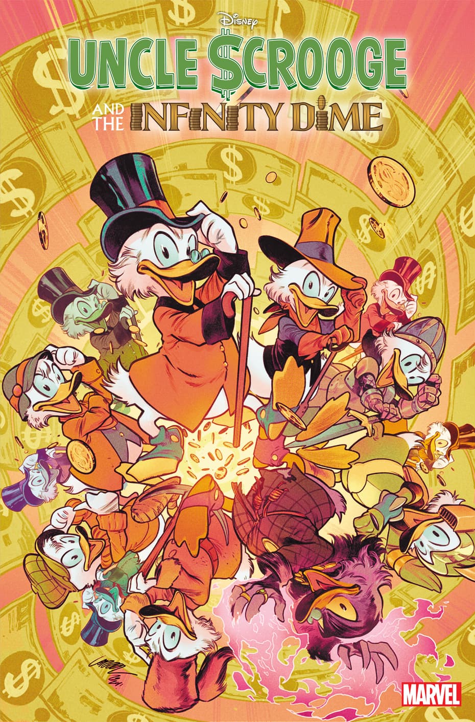 UNCLE SCROOGE AND THE INFINITY DIME #1 variant cover by Pepe Larraz