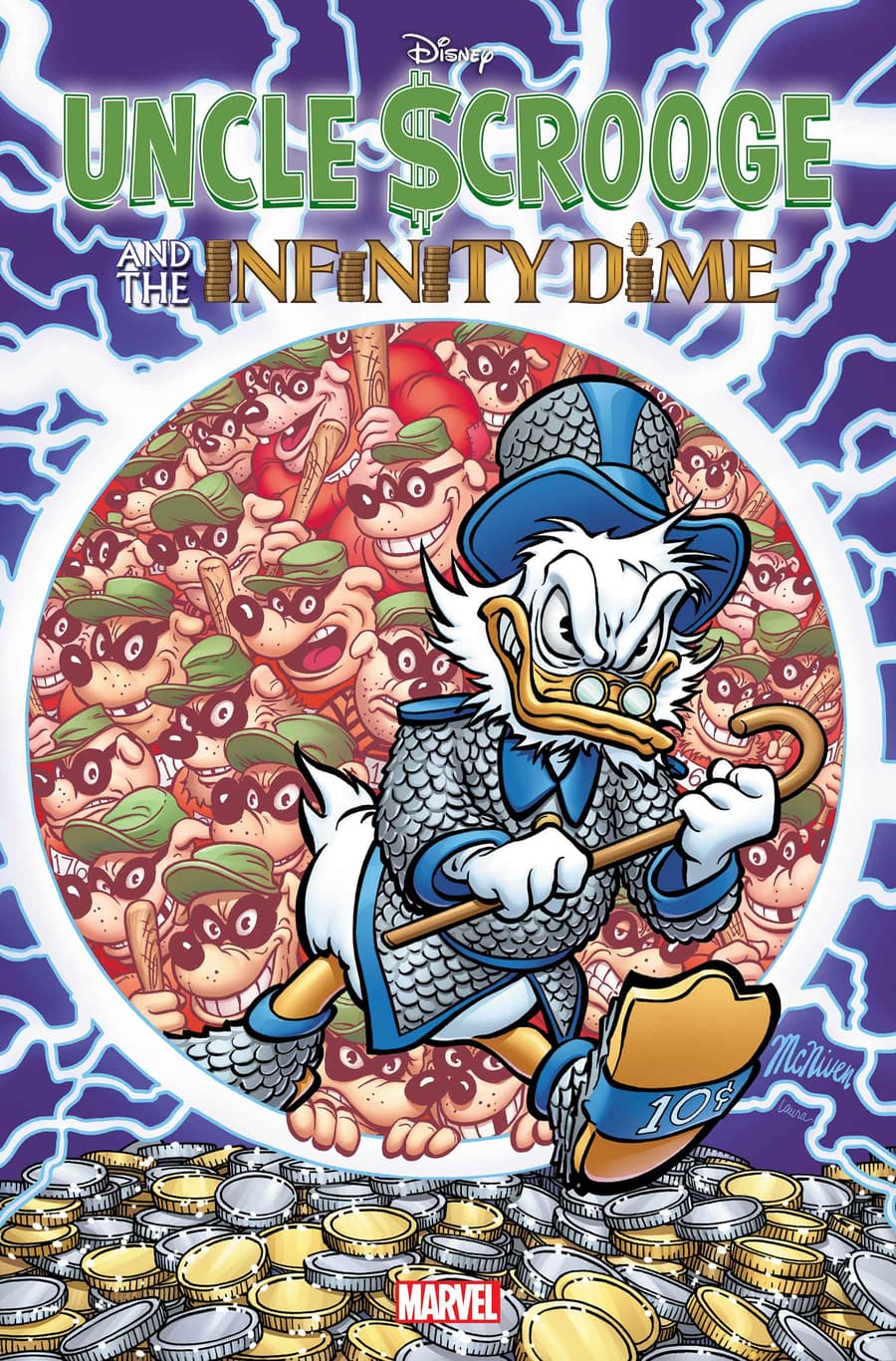 UNCLE SCROOGE AND THE INFINITY DIME #1 Foil Variant Cover by Steve McNiven