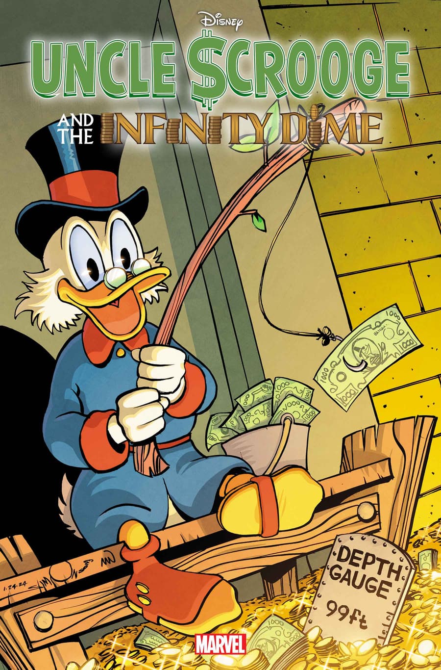 UNCLE SCROOGE AND THE INFINITY DIME #1 variant cover by Walter Simonson