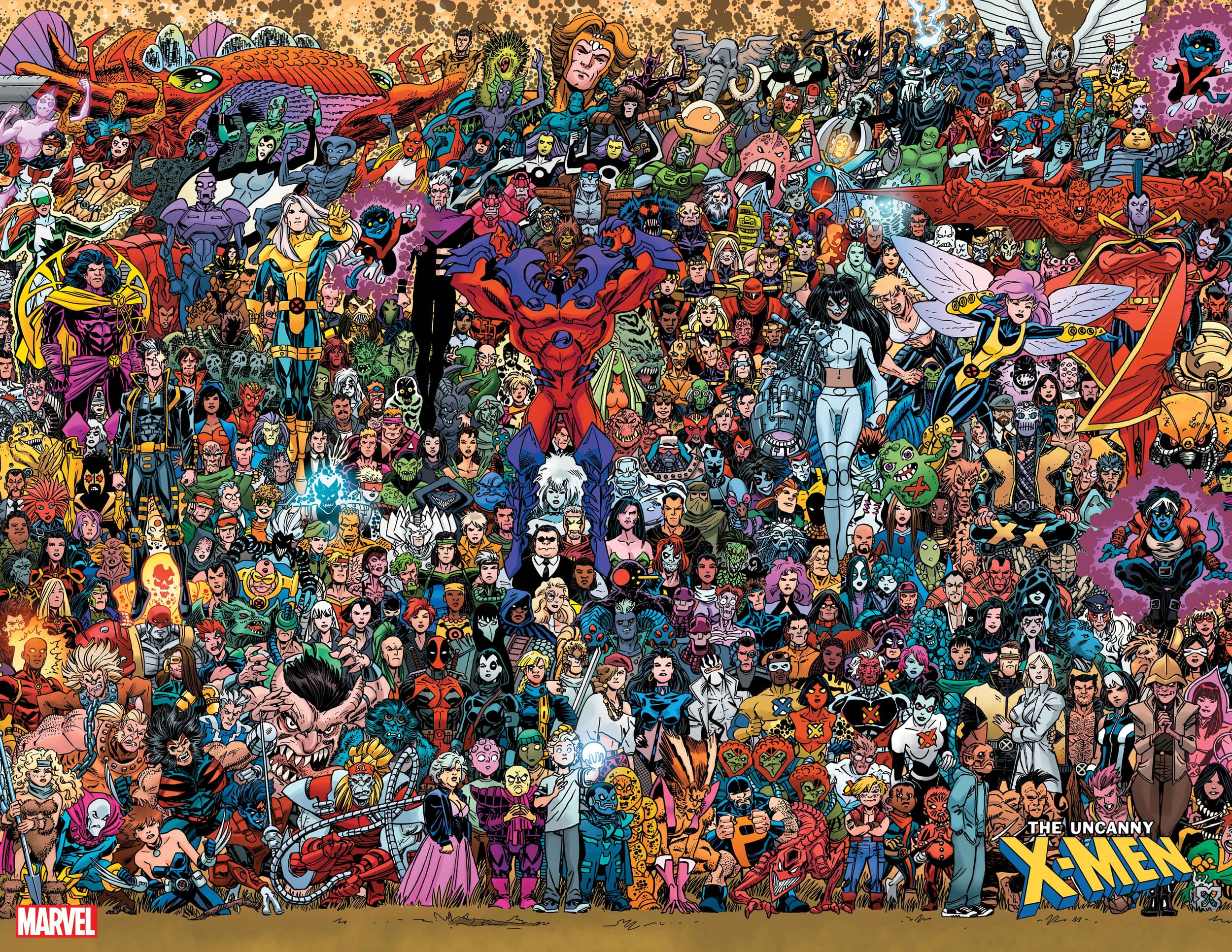 UNCANNY X-MEN #1 Wraparound Connecting Variant Cover by Scott Koblish