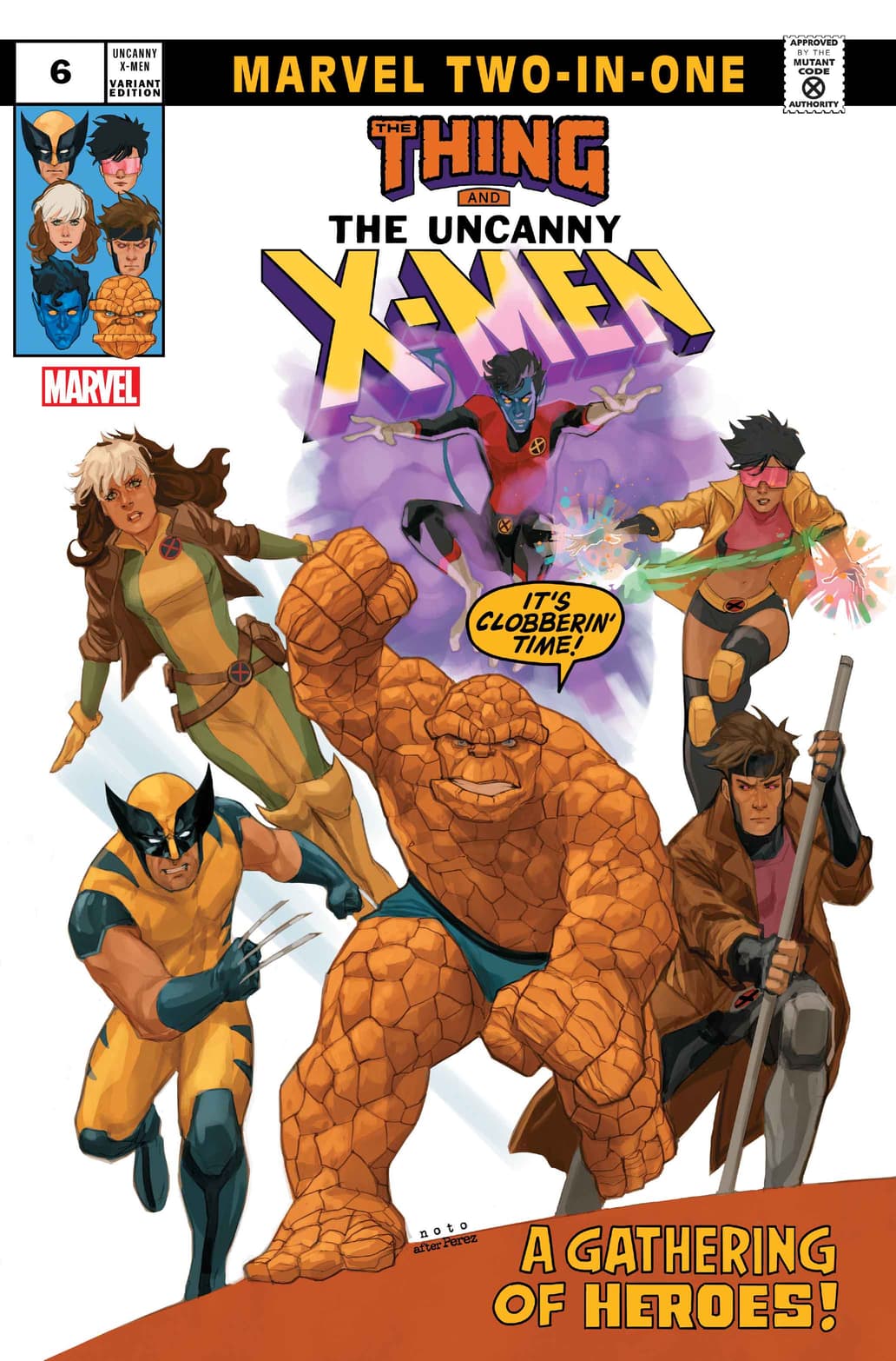 UNCANNY X-MEN #6 Marvel Two-In-One Variant Cover by PHIL NOTO