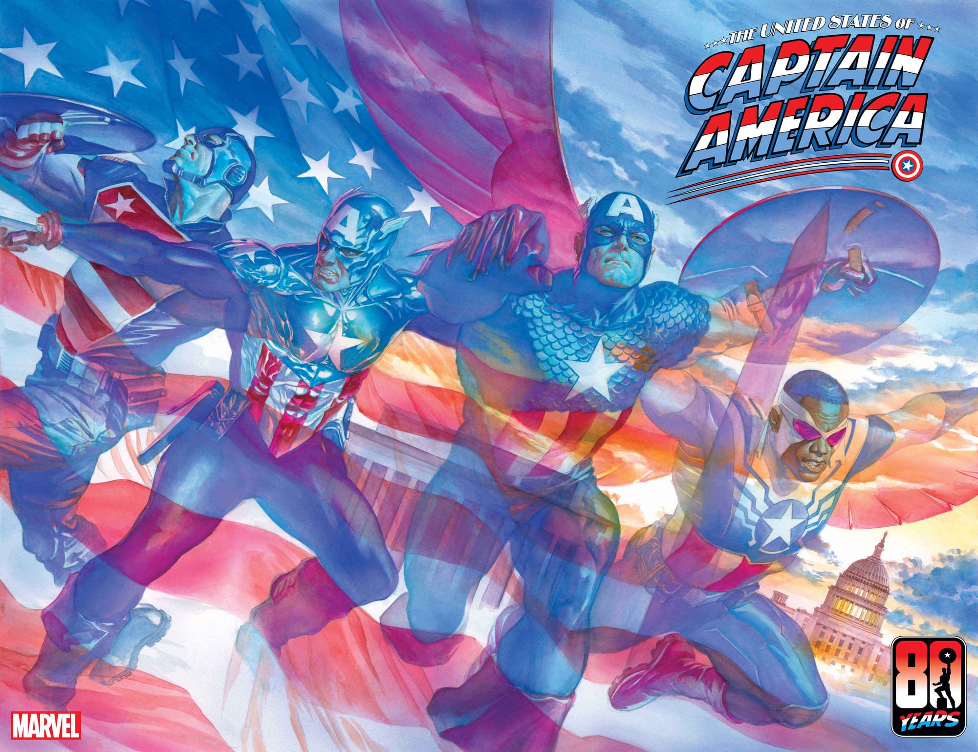 THE UNITED STATES OF CAPTAIN AMERICA (2021) #1 Cover by Alex Ross