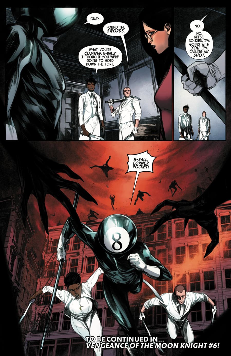 VENGEANCE OF THE MOON KNIGHT (2024) #5 page by Jed MacKay and Alessandro Cappuccio