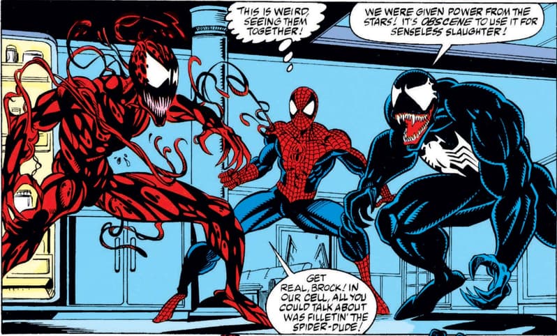 Venom Spider-Man and Carnage