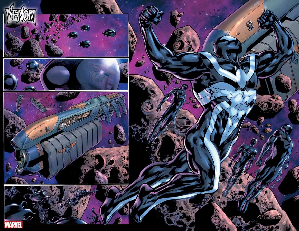 VENOM #1 preview art by Bryan Hitch with inks by Andrew Currie and colors by Alex Sinclair