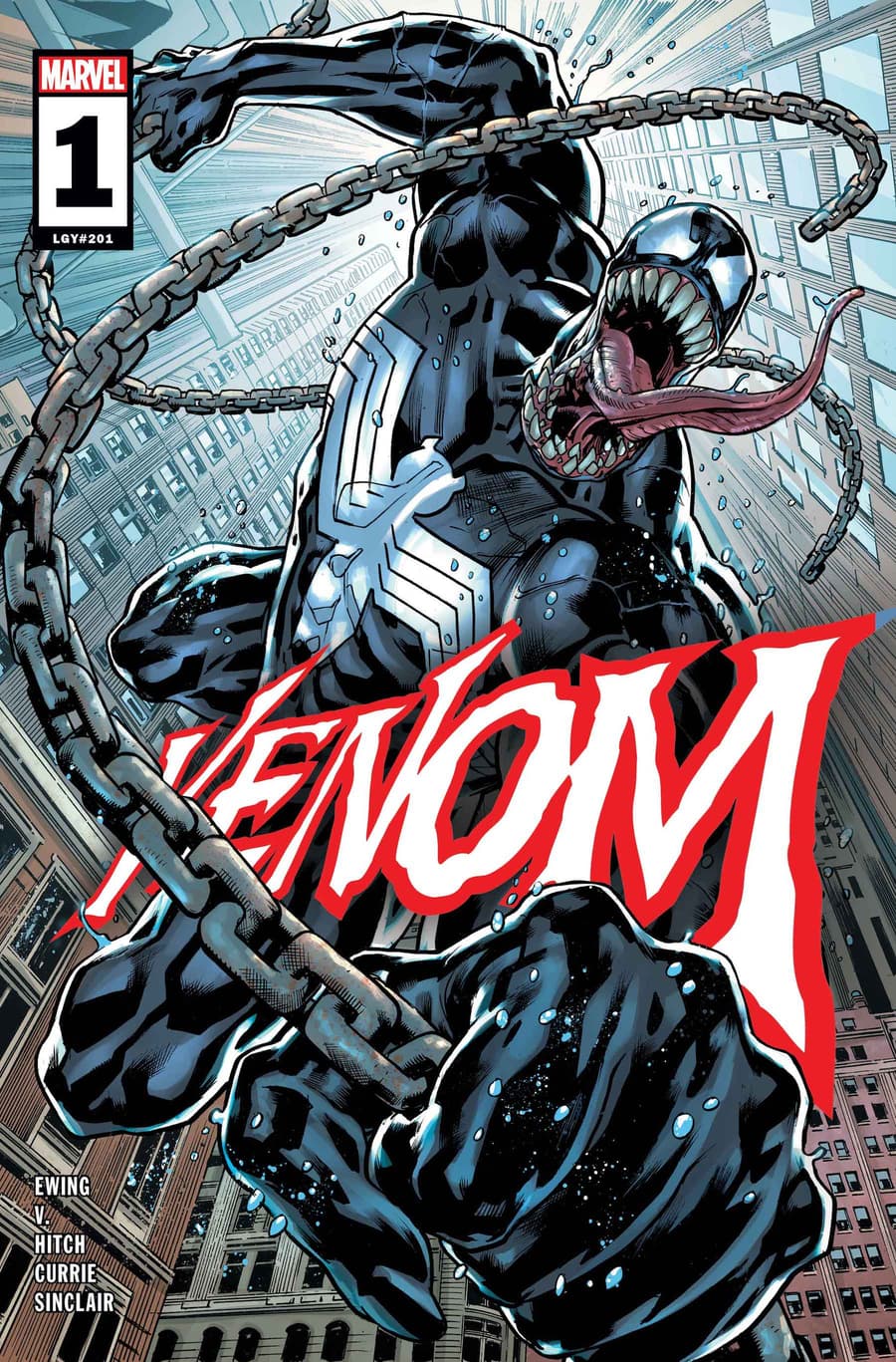 VENOM #1 cover by Bryan Hitch