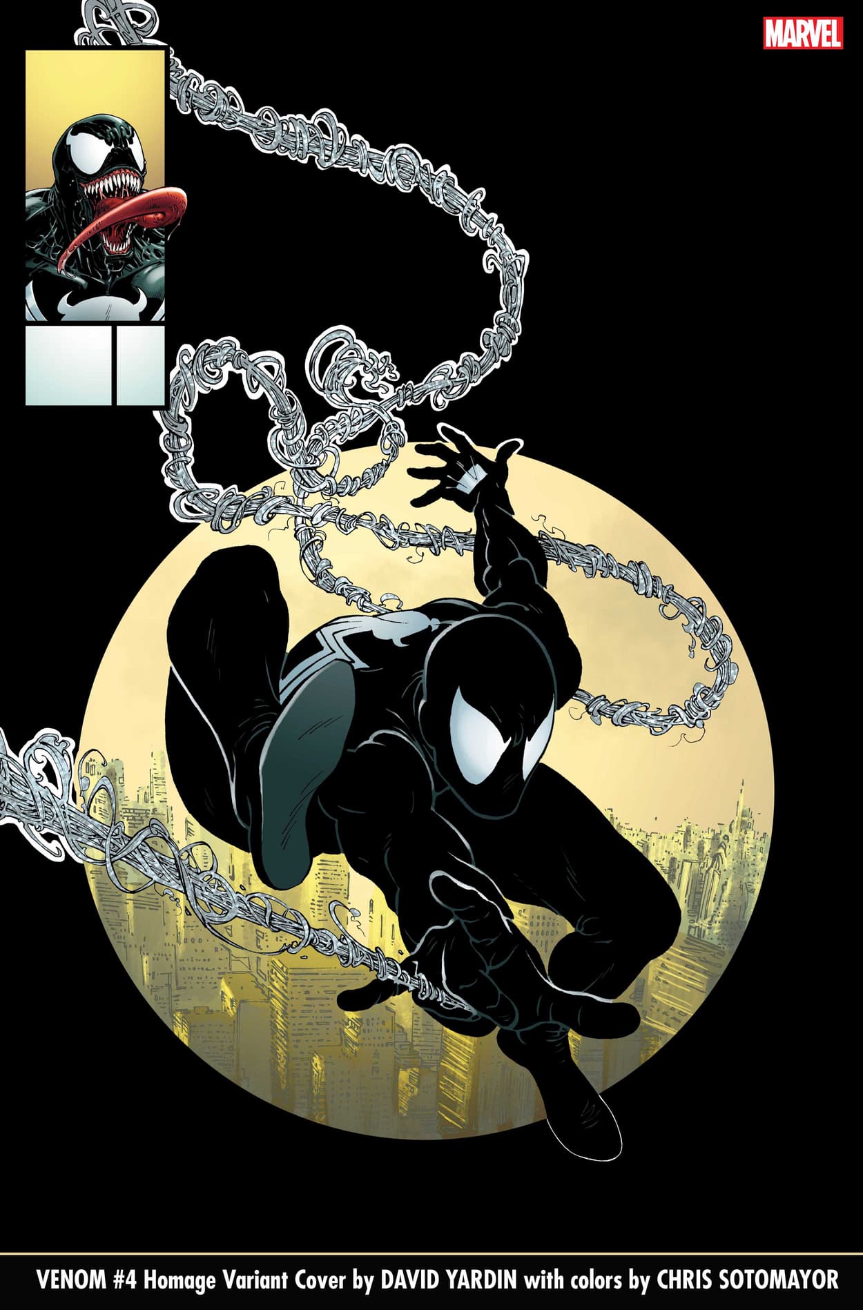 VENOM #4 Homage Variant Cover by DAVID YARDIN with colors by CHRIS SOTOMAYOR