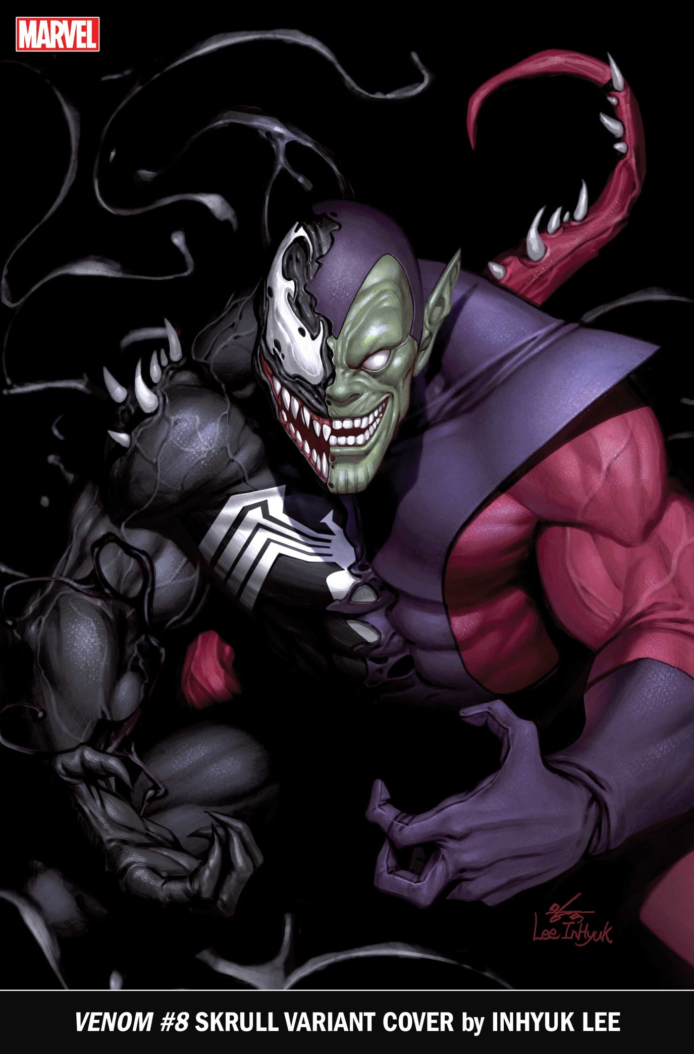 VENOM #8 SKRULL VARIANT COVER by INHYUK LEE