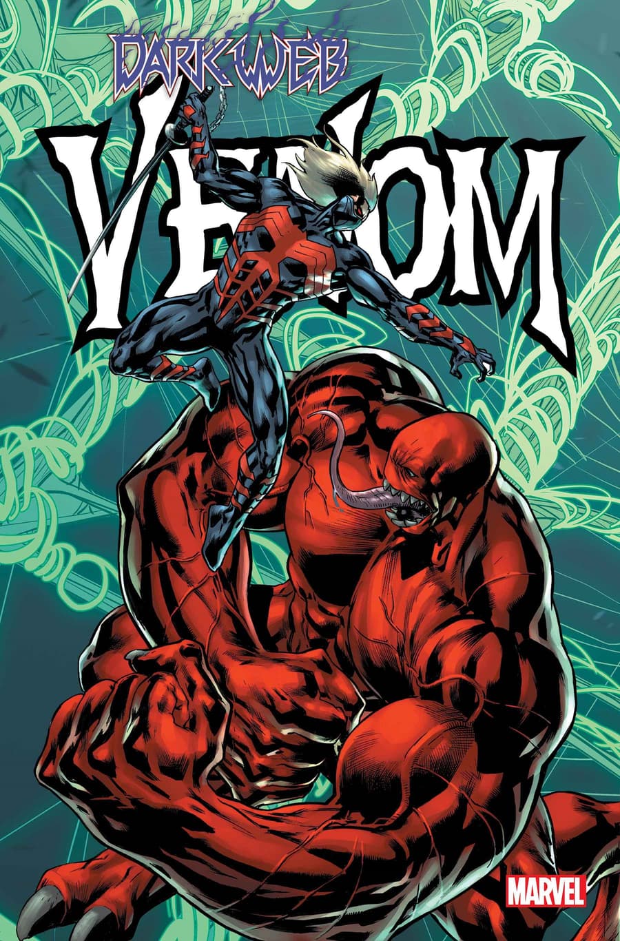 Cover to VENOM (2021) #15 by Bryan Hitch.