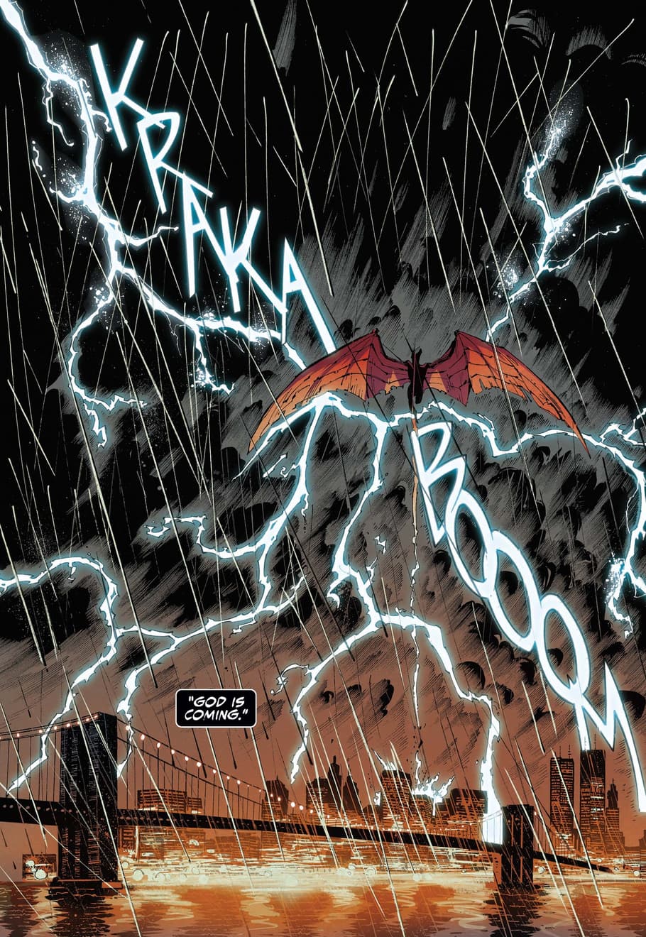 Knull on the horizon in VENOM (2018) #1.