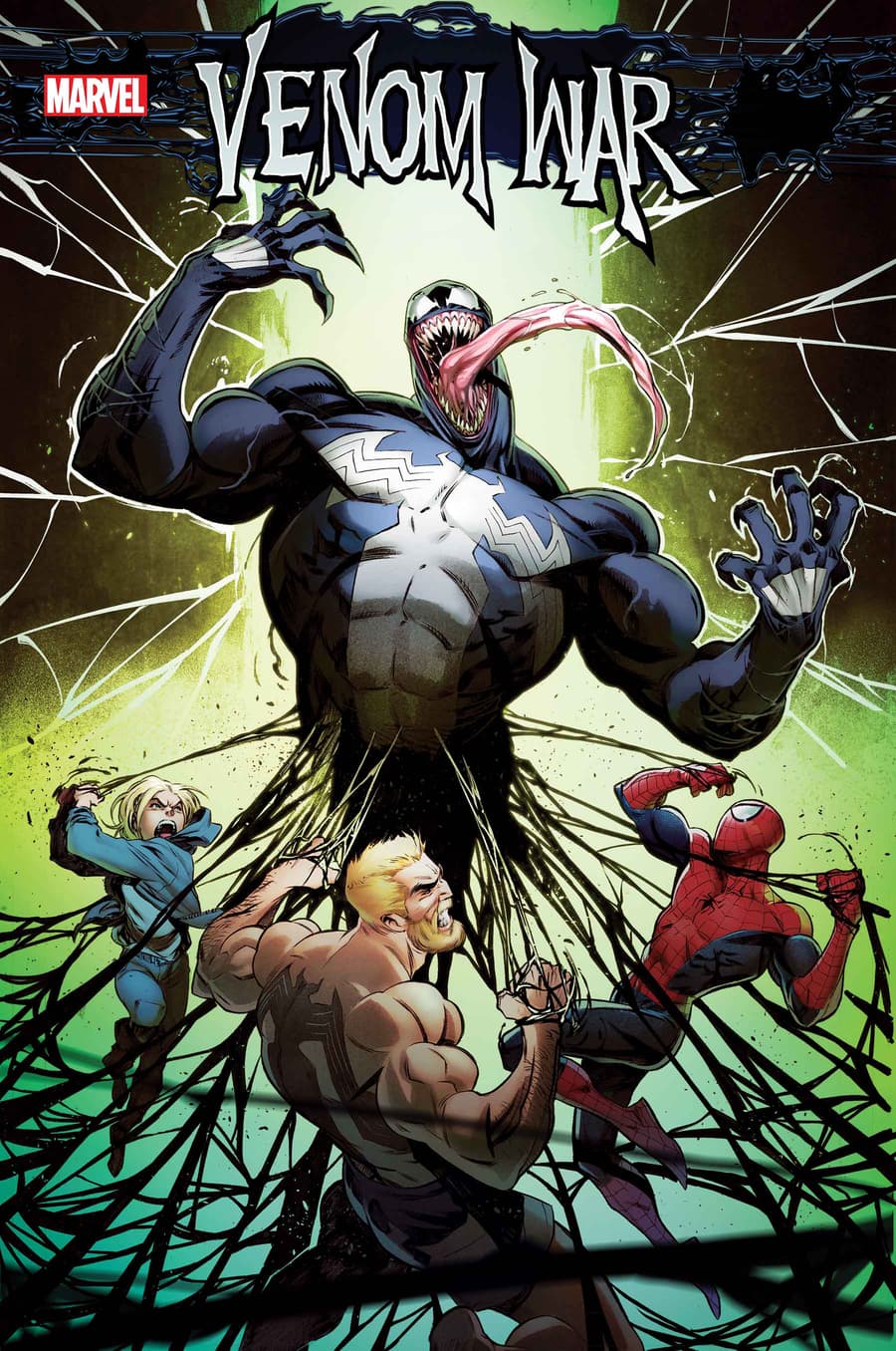 VENOM WAR #3 cover by Iban Coello