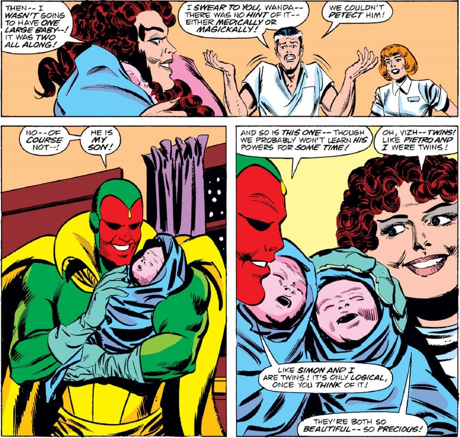 VISION AND THE SCARLET WITCH (1985) #12 by Steve Englehart and Richard Howell.