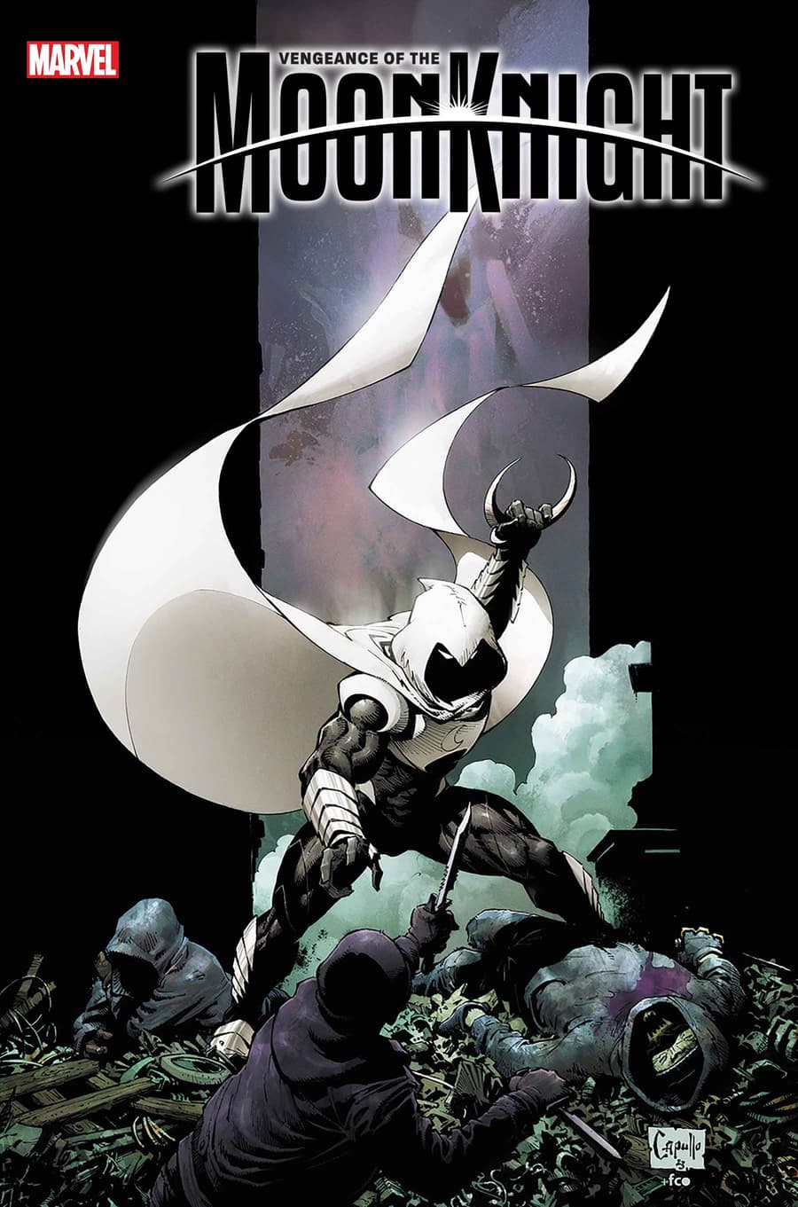 Variant cover to VENGEANCE OF THE MOON KNIGHT (2023) #1 by Greg Capullo.
