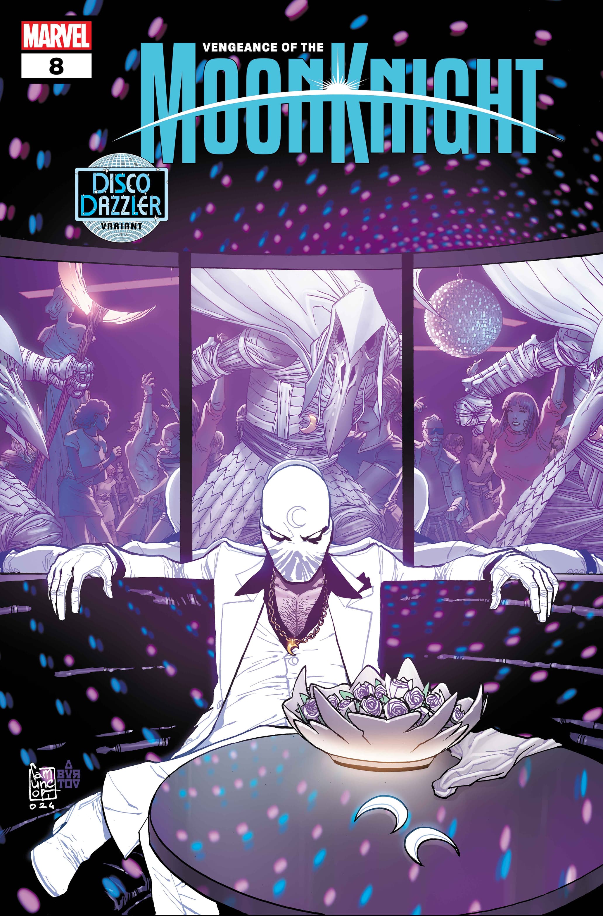 VENGEANCE OF THE MOON KNIGHT #8 Disco Dazzler Variant Cover by Giuseppe Camuncoli​​​​​​​