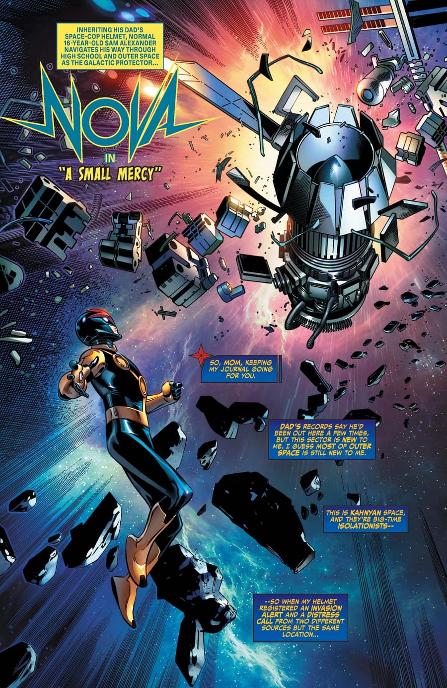 A preview of Medina’s Nova story from MARVEL'S VOICES: COMUNIDADES (2022) #1.