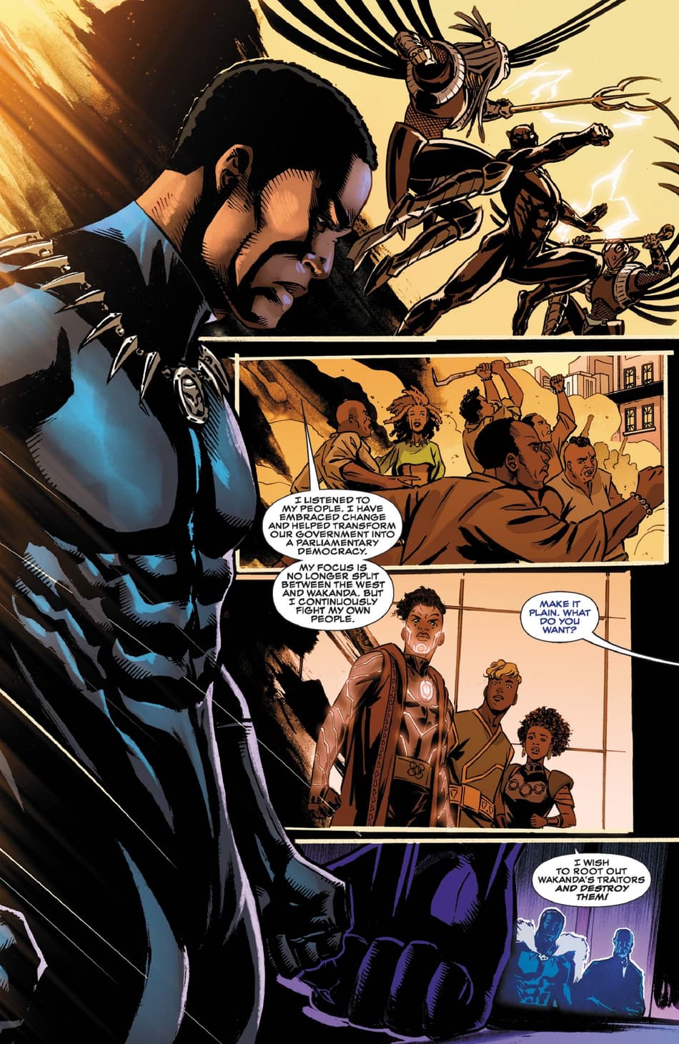 Preview from “The Old Ways” in MARVEL'S VOICES: WAKANDA FOREVER (2023) #1 by Karama Horne, Alitha E. Martinez, and Rachelle Rosenberg.