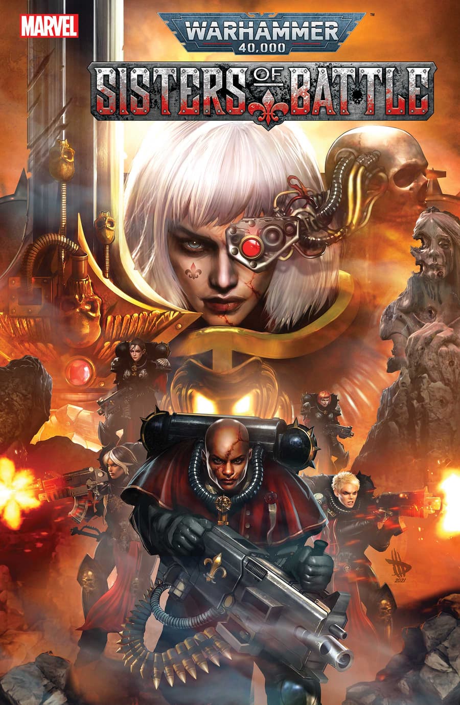 WARHAMMER 40,000: SISTERS OF BATTLE #1 cover by Dave Wilkins
