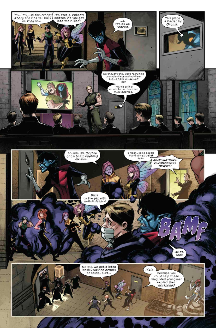 WAY OF X #1 preview pages by Bob Quinn with colors by Java Tartaglia and letters by VC’s Clayton Cowles