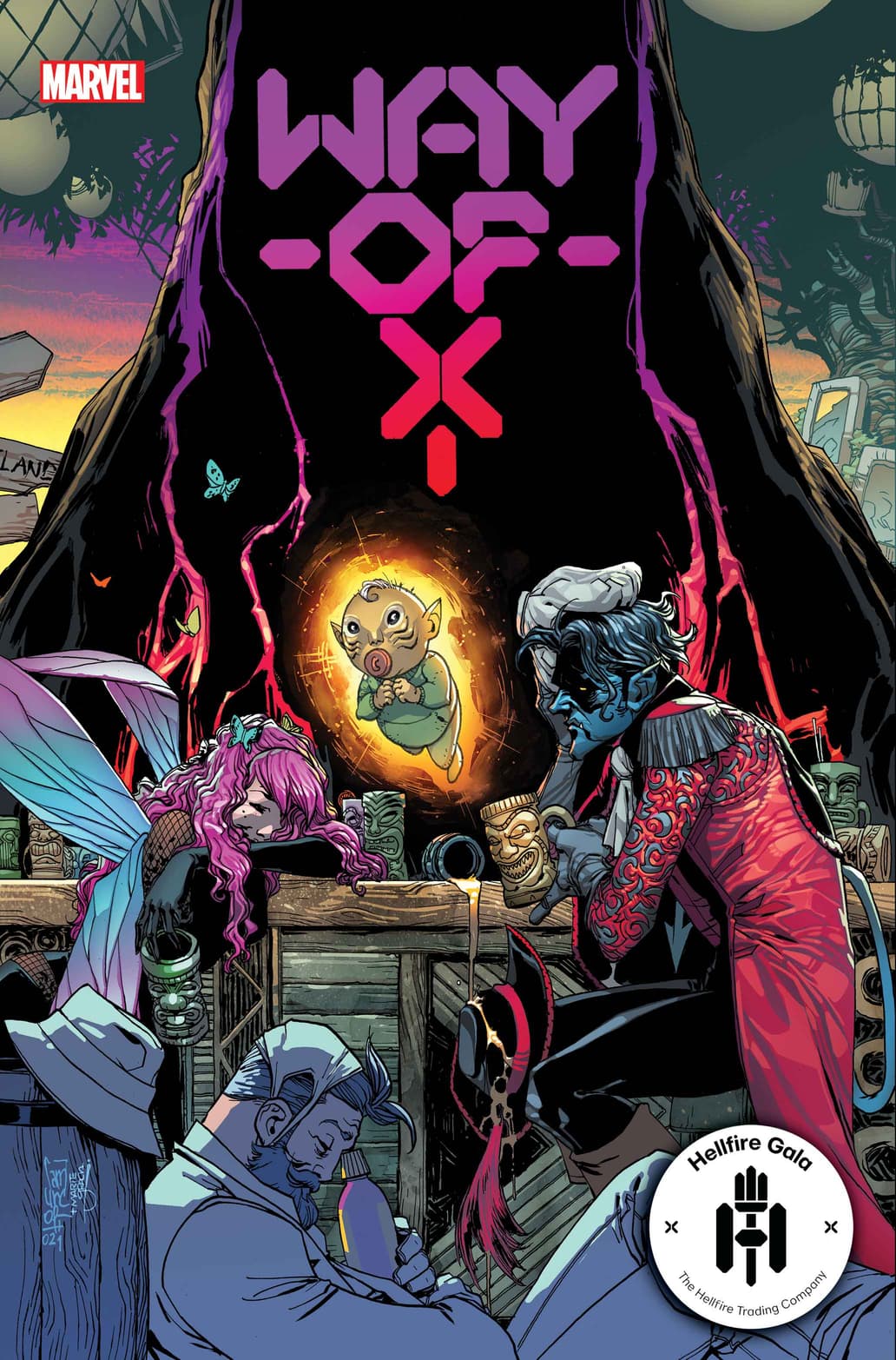 WAY OF X #3 cover by Giuseppe Camuncoli and Marte Gracia