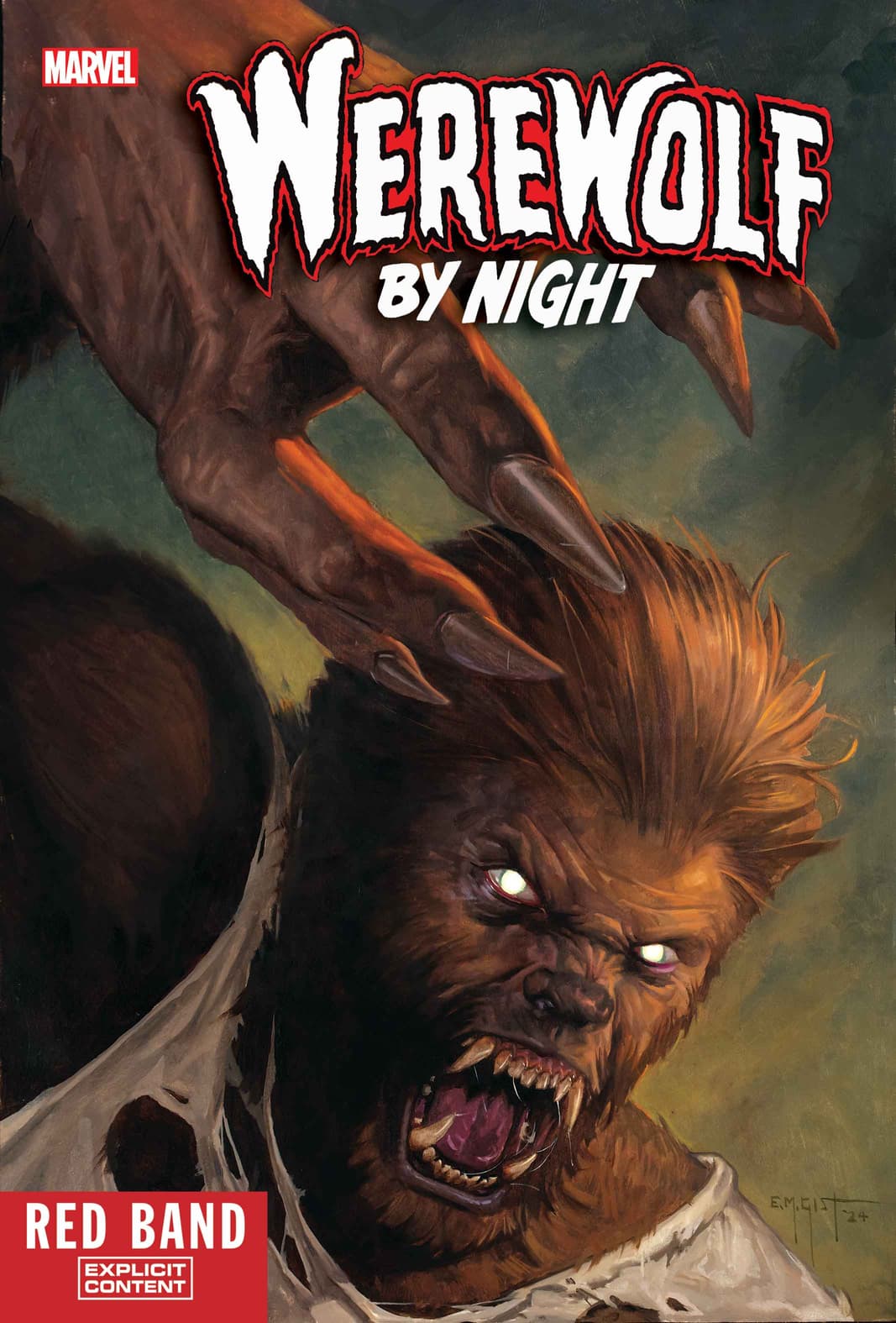 WEREWOLF BY NIGHT #1 cover by E.M. Gist