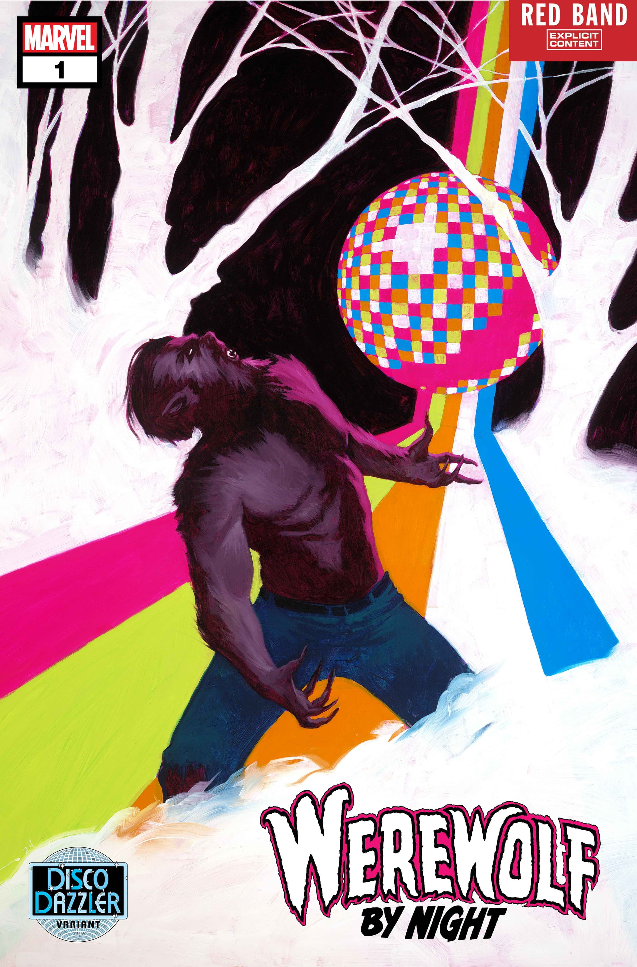 WEREWOLF BY NIGHT: RED BAND #1 Disco Dazzler Variant Cover by Jeremy Wilson