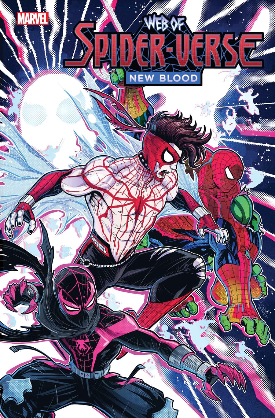 WEB OF SPIDER-VERSE: NEW BLOOD #1 Cover by LUCIANO VECCHIO