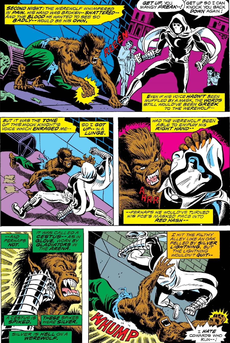 The first appearance of Moon Knight!