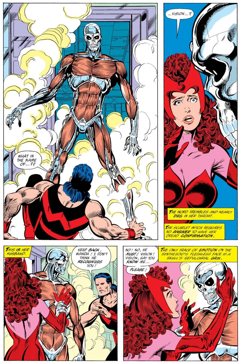 Wanda confronts Vision about his new state.