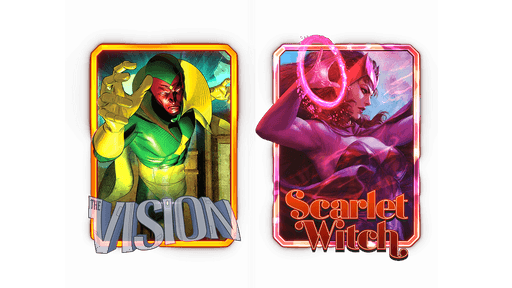 MARVEL SNAP Vision Variant Card Scarlet Witch Variant Card