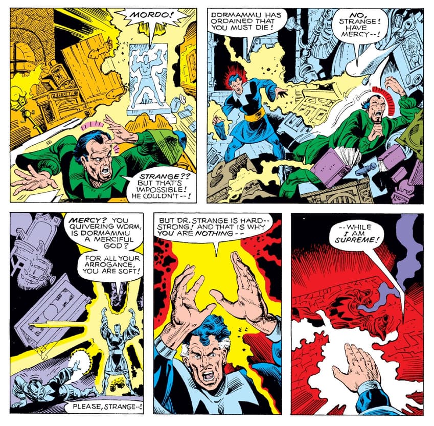 Doctor Strange feels the pull of Dormammu in WHAT IF? (1977) #18.