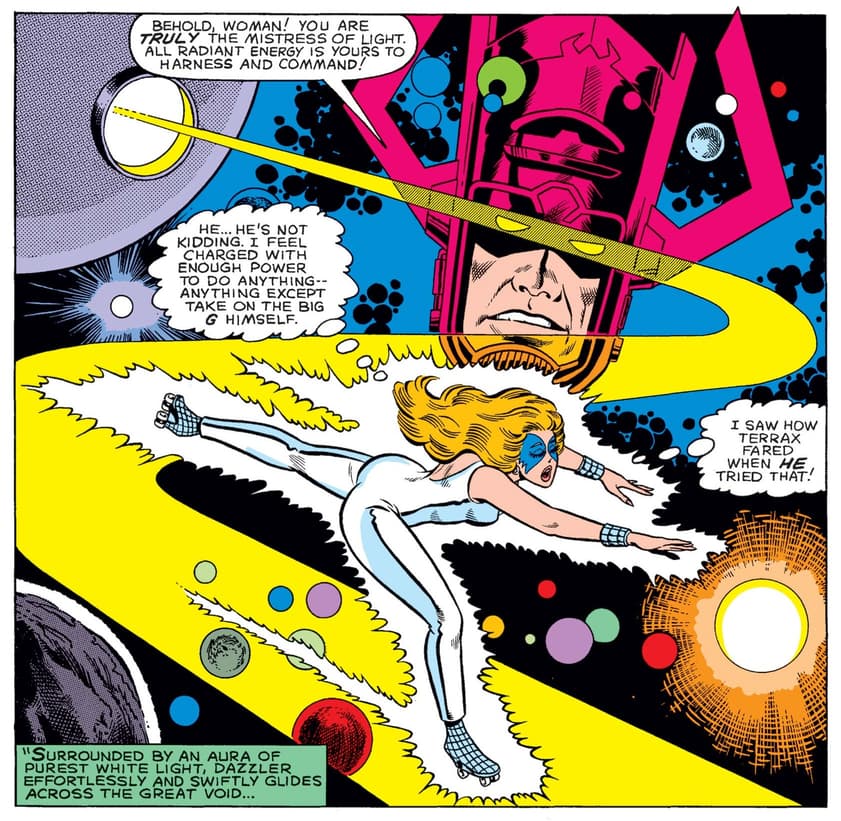 Dazzler as Galactus' herald in WHAT IF? (1977) #33.