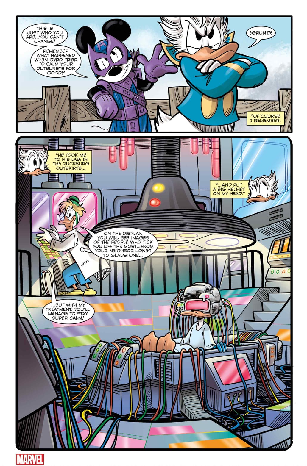 MARVEL & DISNEY: WHAT IF…? DONALD DUCK BECAME WOLVERINE #1 artwork by Giada Perissinotto