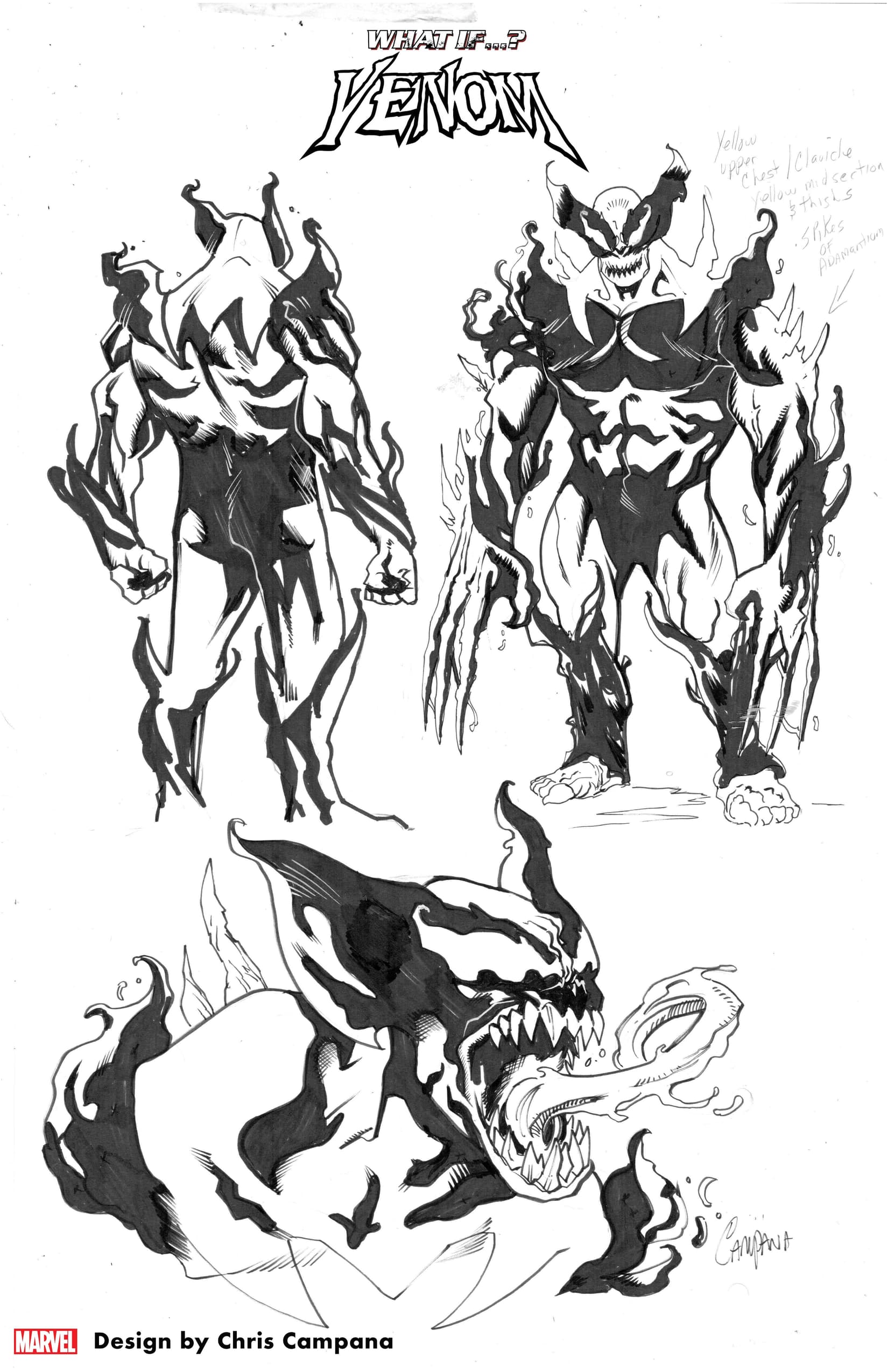 WHAT IF?... VENOM #1 Wolverine design by Chris Campana
