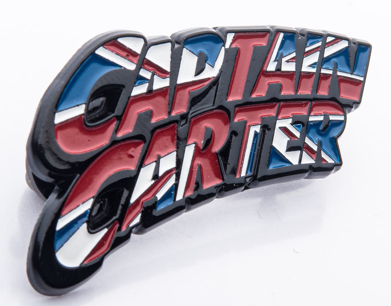 Captain Carter Metal-Based Enamel 5-Pin Set / shop it <a href=https://www.amazon.com/Marvel-Metal-Based-Officially-Licensed-Exclusive/dp/B08WJQQFTG>here</a>