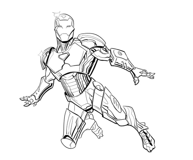 Iron Man Coloring Page - Iron Man Drawing Of Face Transparent PNG -  1000x1000 - Free Download on NicePNG