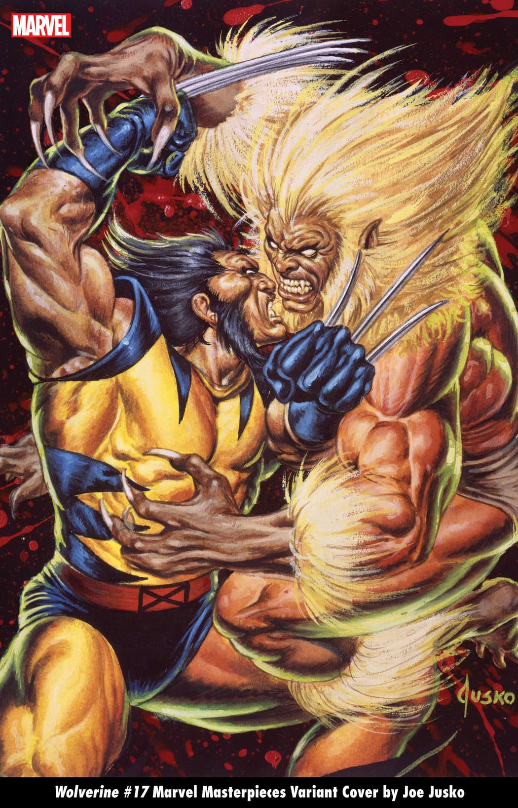 WOLVERINE #17 MARVEL MASTERPIECES VARIANT COVER by JOE JUSKO