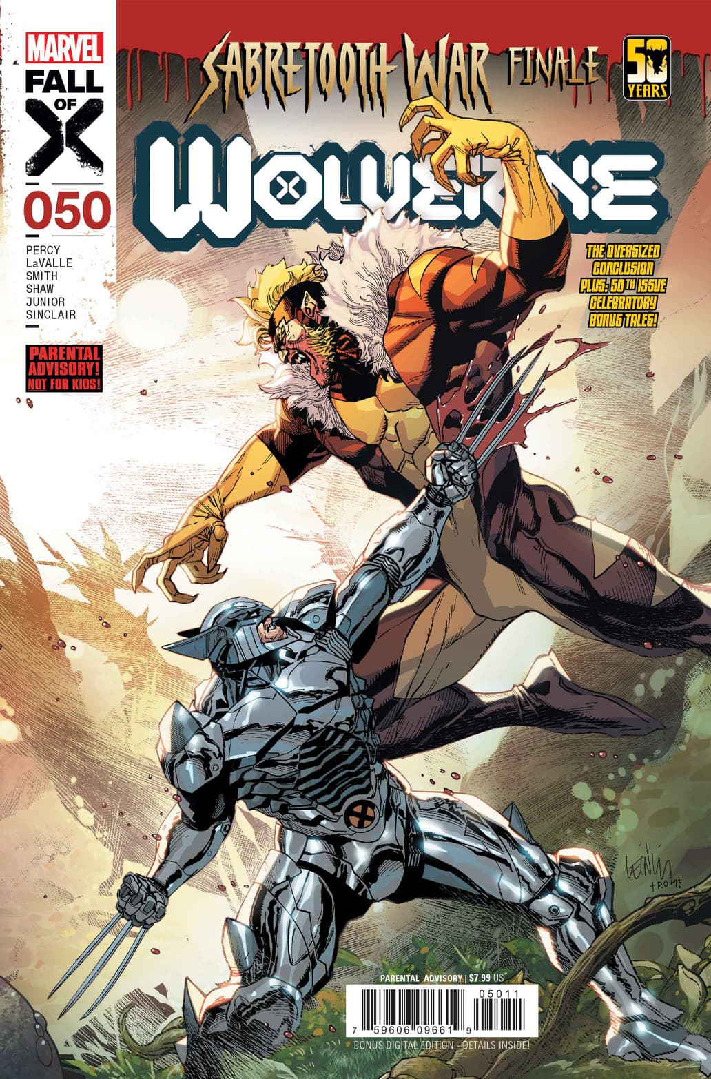 WOLVERINE #50 cover by Leinil Francis Yu