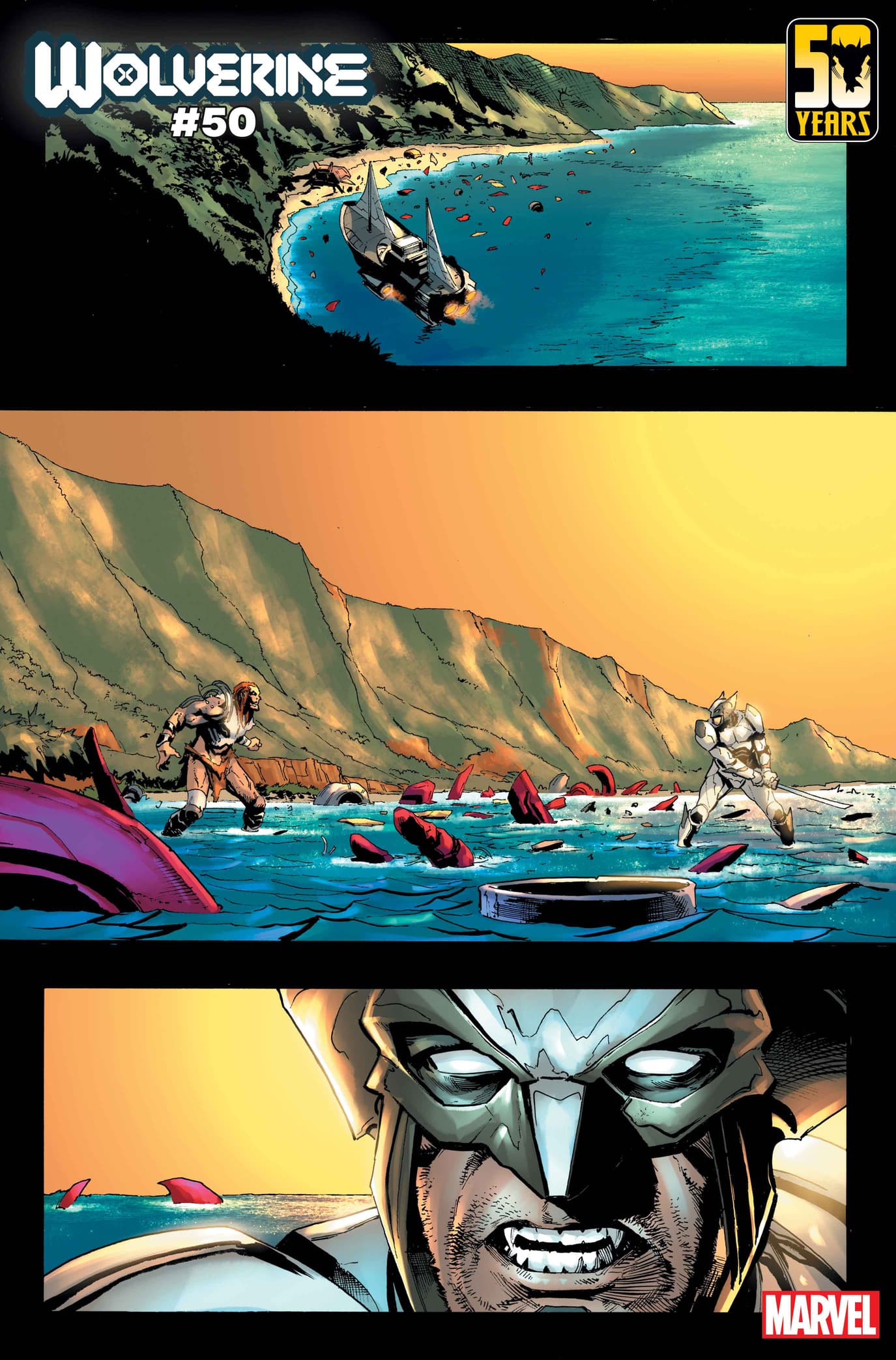 WOLVERINE #50 page by Benjamin Percy, Victor LaValle, and Geoff Shaw