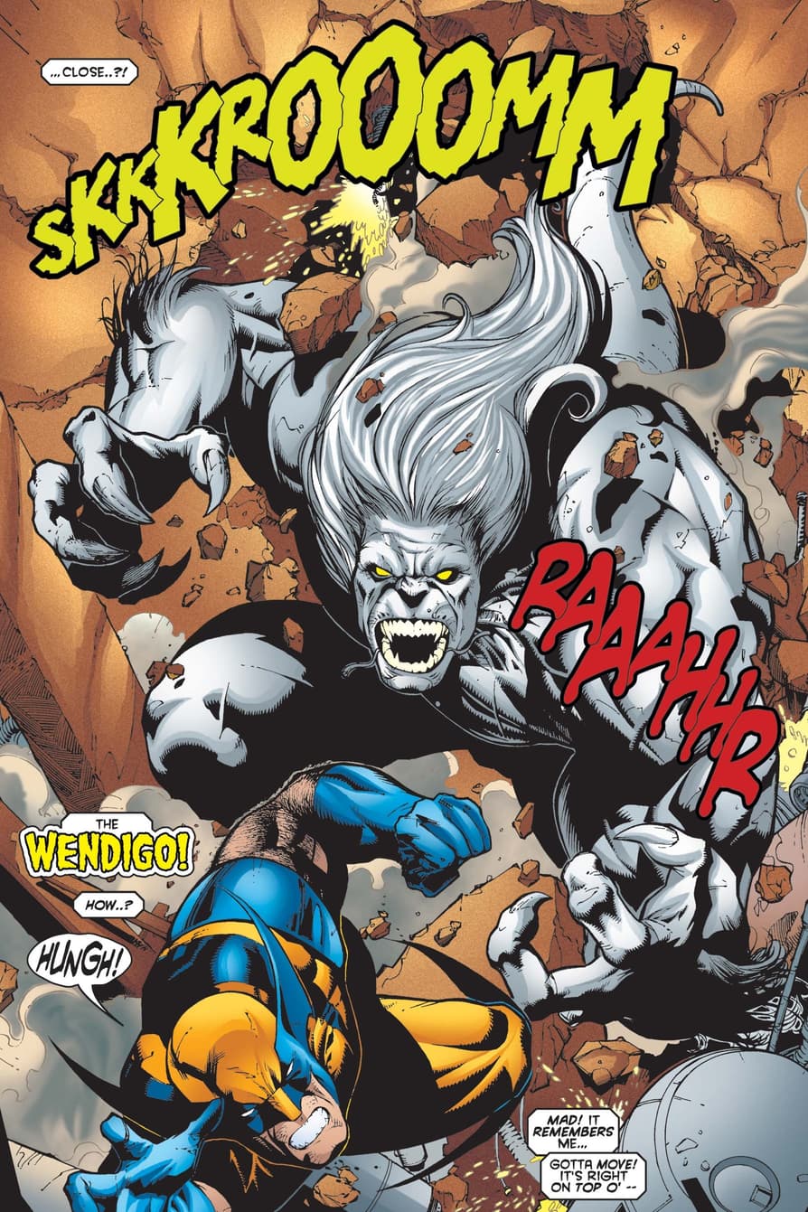 Logan versus the Wendigo.